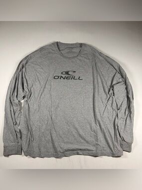 O Neil Mens Sz 3XL Gray Surf Wear T Shirt Long Sleeve